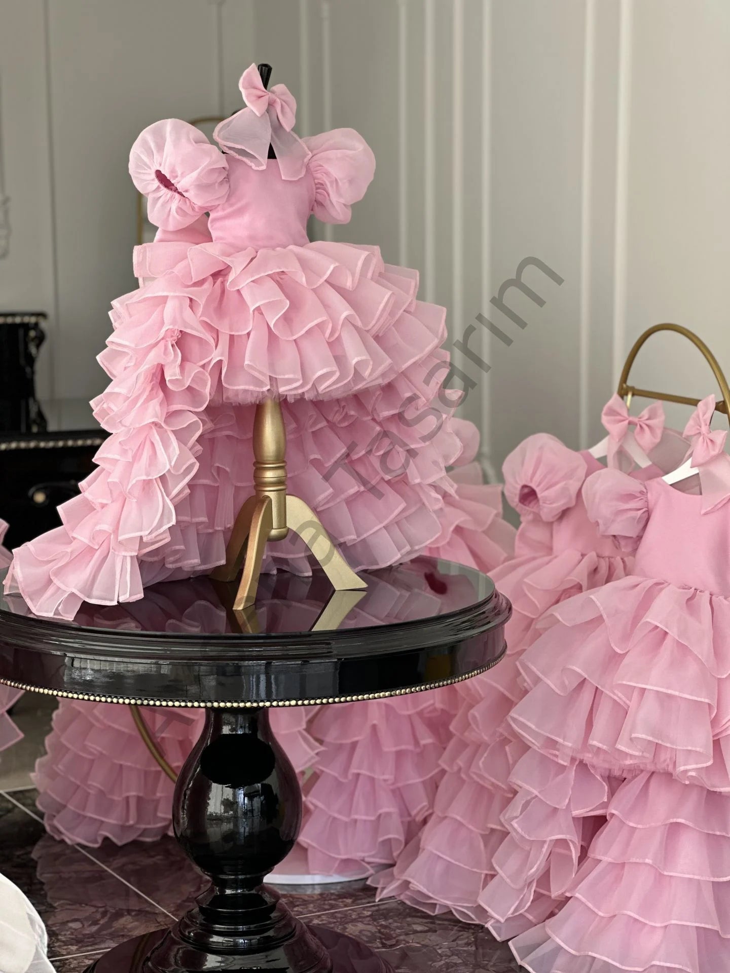 PRENSES ŞEKER PEMBE ABİYE ELBİSE | Aysena Tasarım | Çocuk Abiye