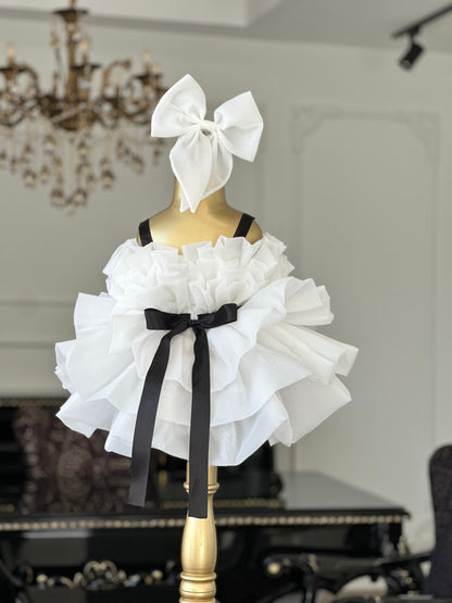 Lena Beyaz Abiye Elbise