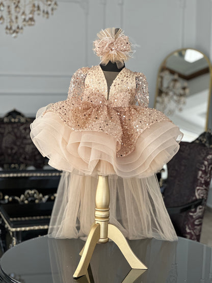 Shiny Gold Abiye Elbise