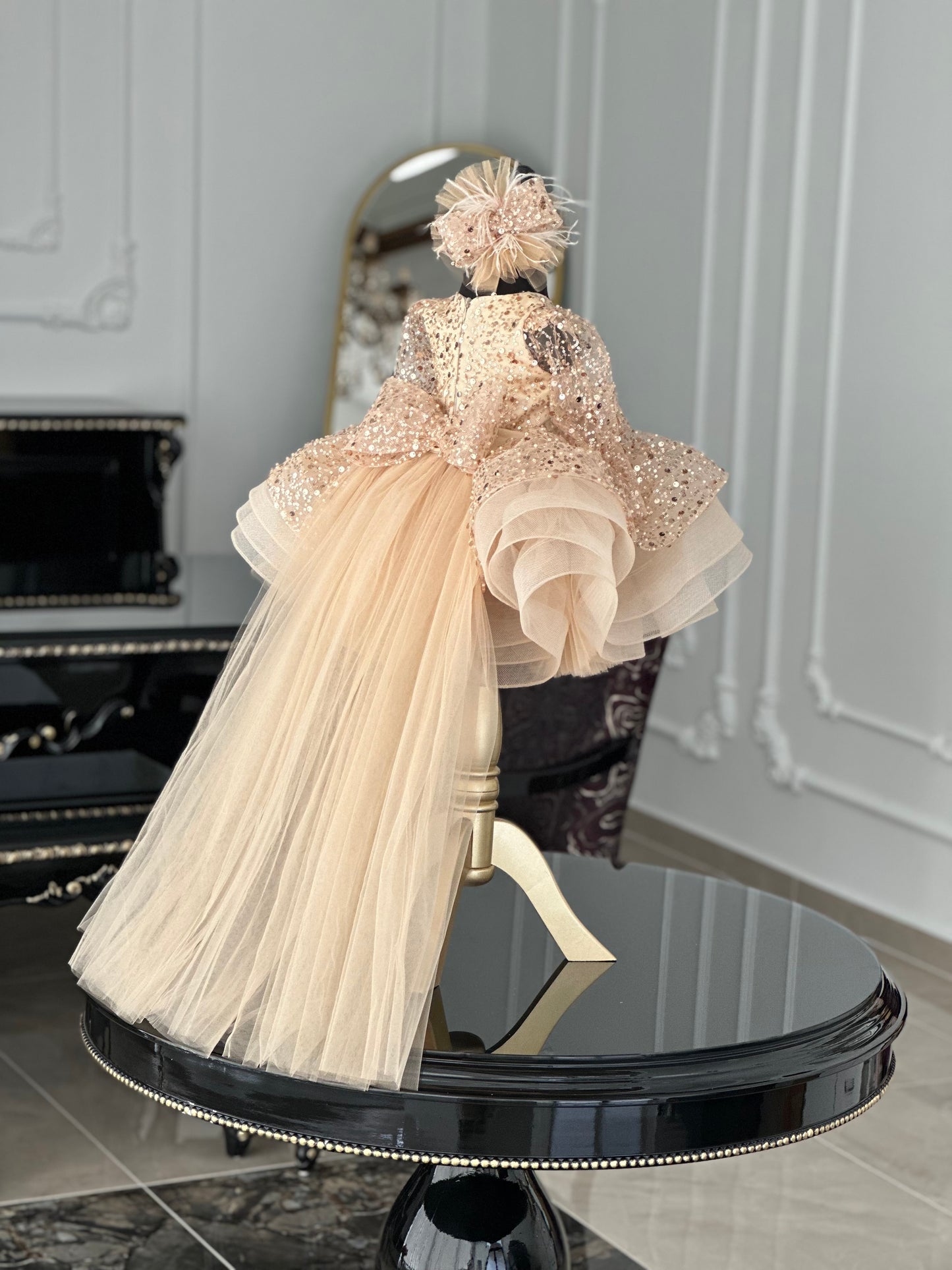 Shiny Gold Abiye Elbise