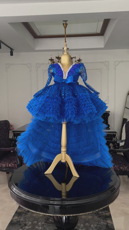 Kleopatra Saks Mavi Elbise